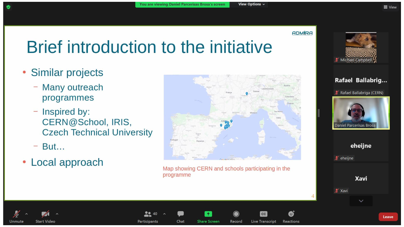 Presentació del Projecte ADMIRA a la reunió de Medipix Collaboration del CERN